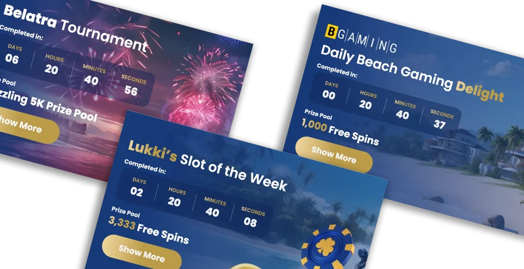 Tournaments at Lukki Casino